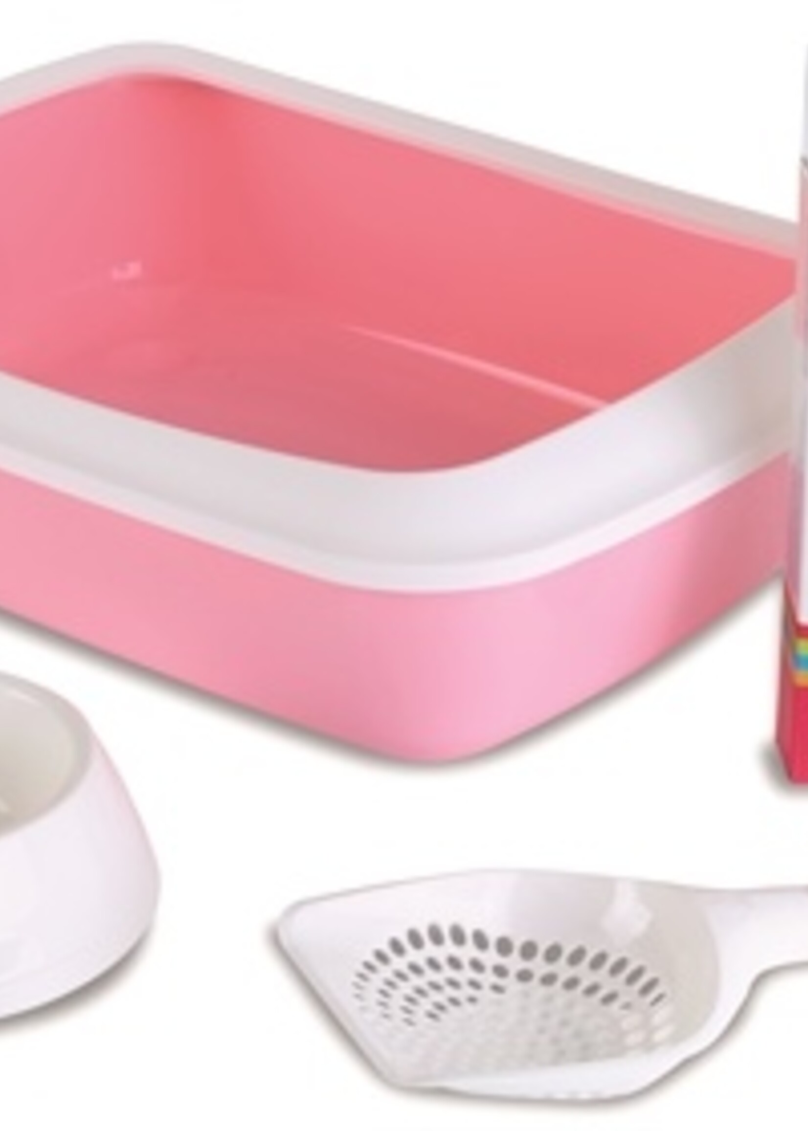 Savic Savic kitten kattenbak iriz startset roze / wit