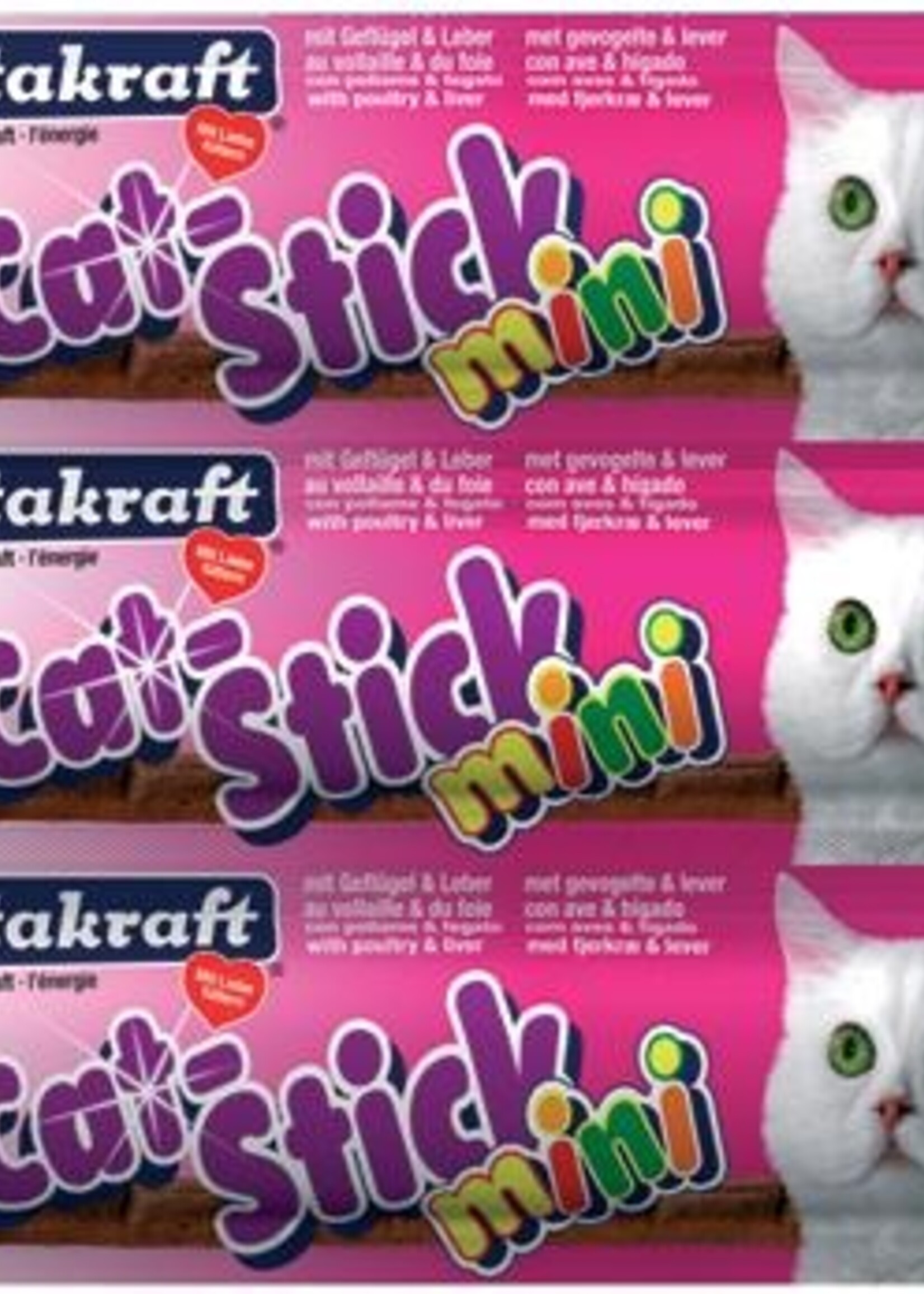 Vitakraft Vitakraft cat-stick mini gevogelte met lever