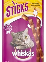 Whiskas 28x whiskas snack sticks rijk aan kip