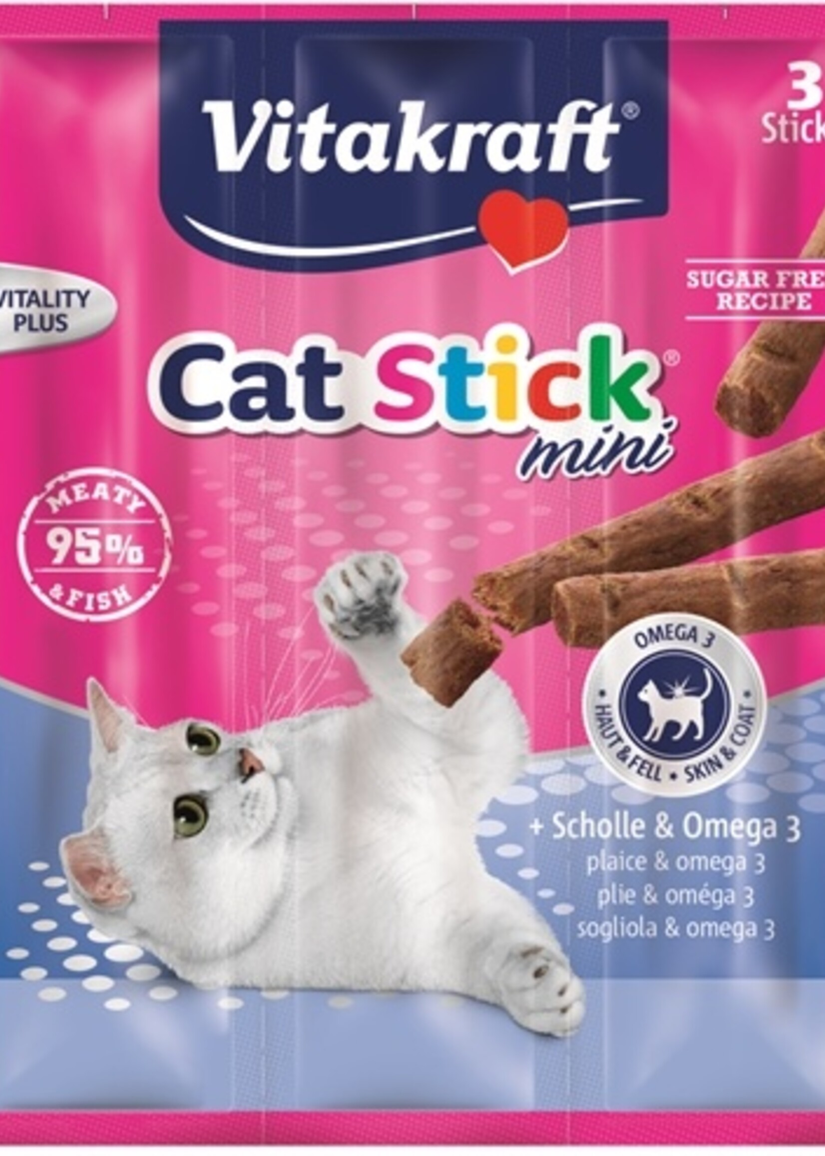 Vitakraft Vitakraft cat-stick mini schol / omega 3