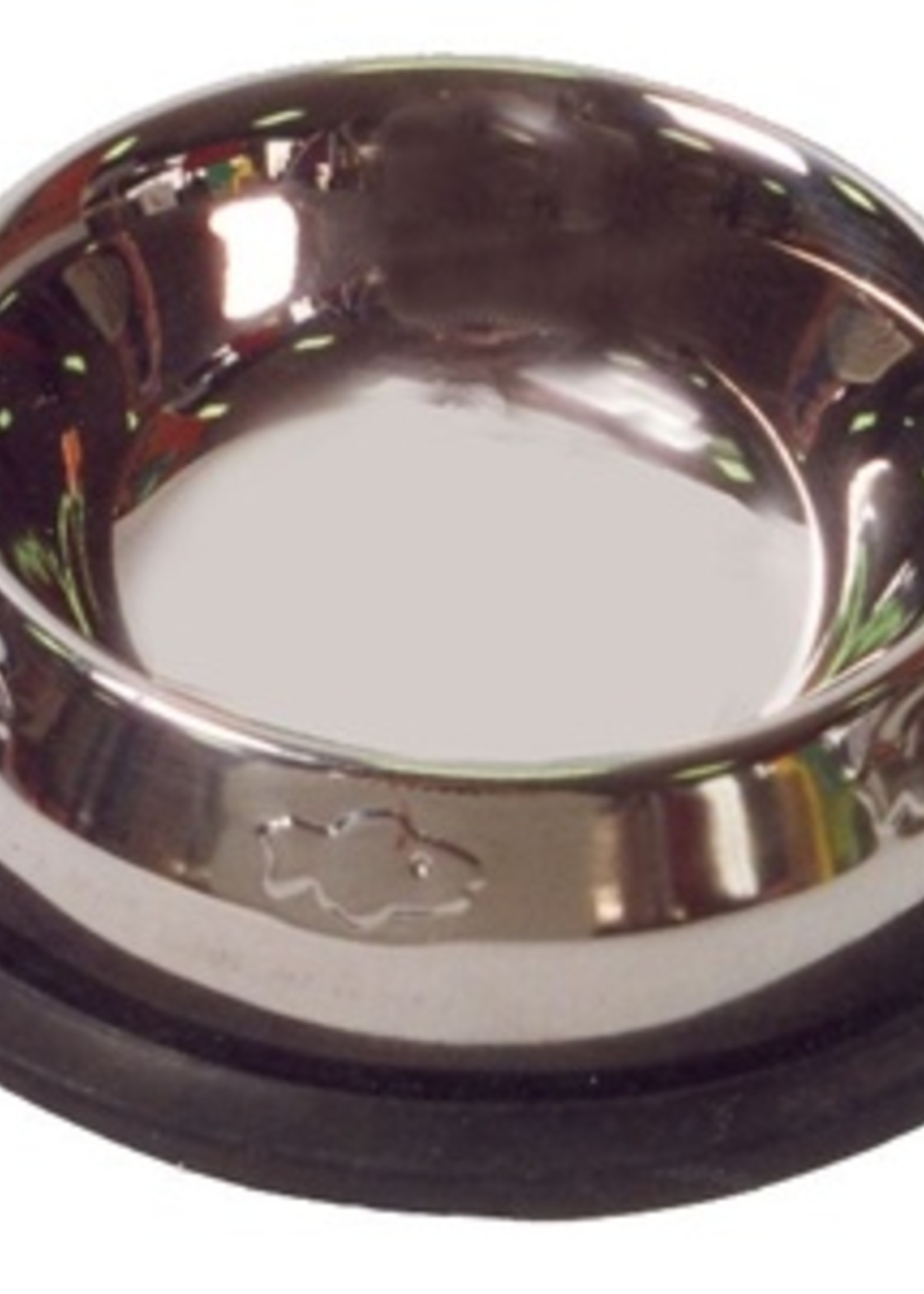 Merkloos Rvs drinkschotel embossed+rand