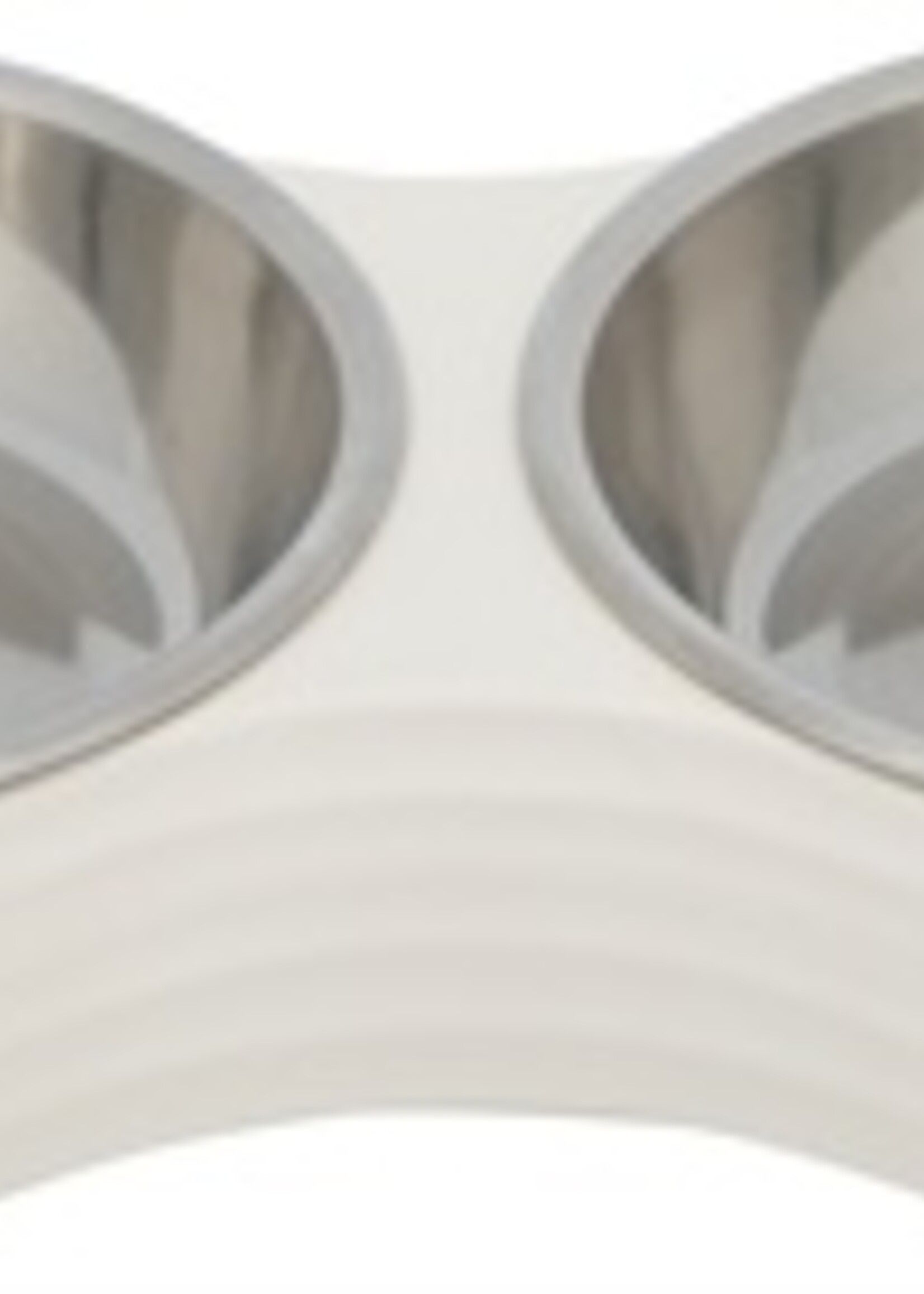Trixie Trixie voerbak kat dubbel melamine / rvs wit