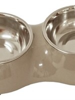 Lief! Lief! voerbak dubbel uni beige