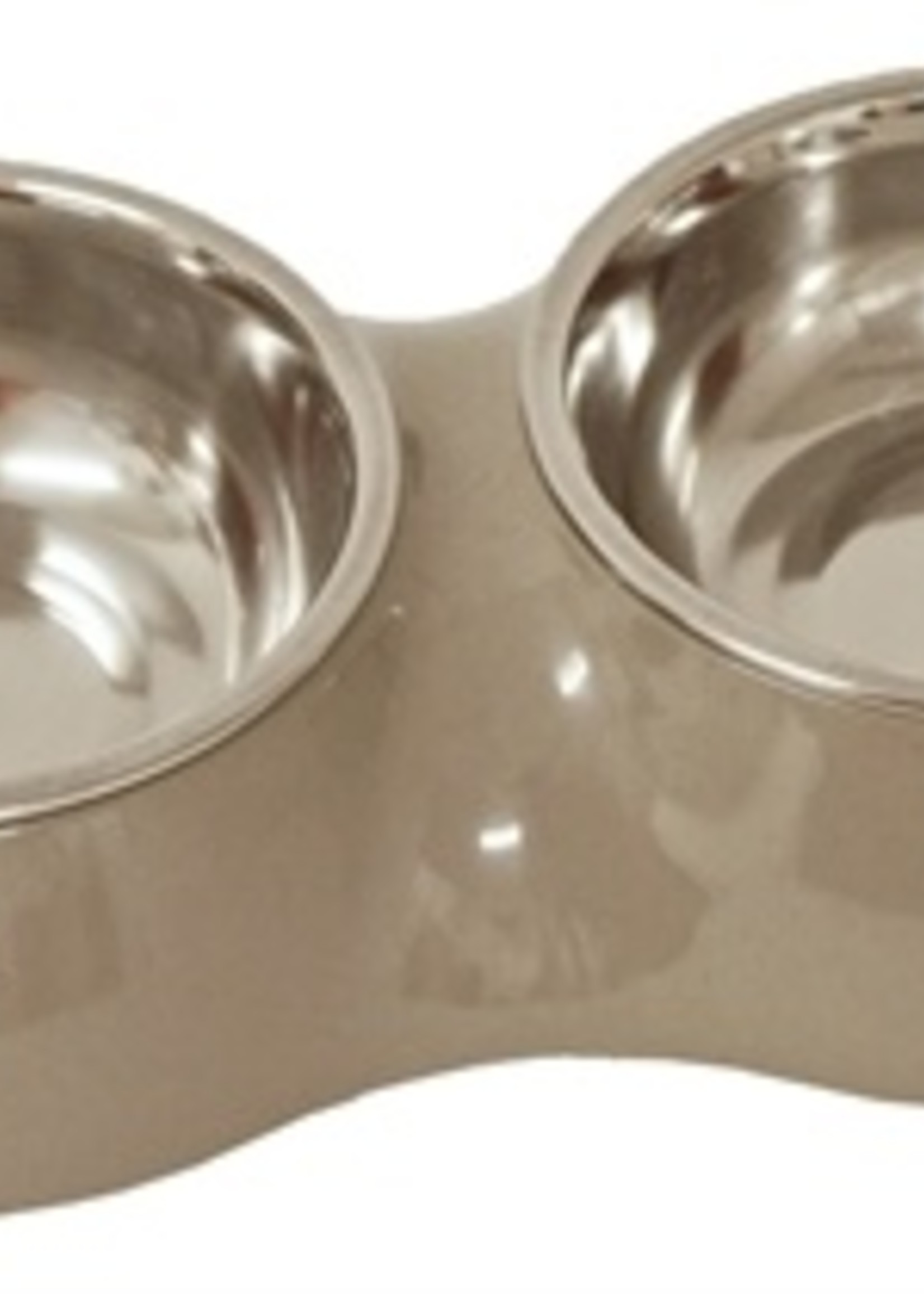 Lief! Lief! voerbak dubbel uni beige