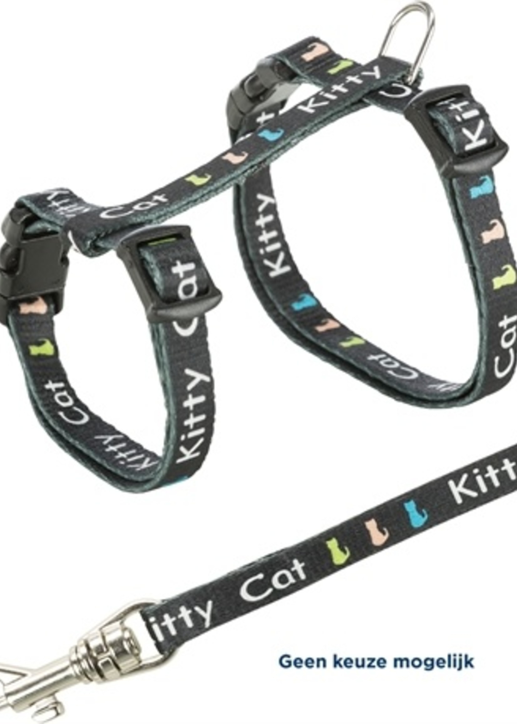 Trixie Trixie kittentuig junior met riem kitty cat assorti