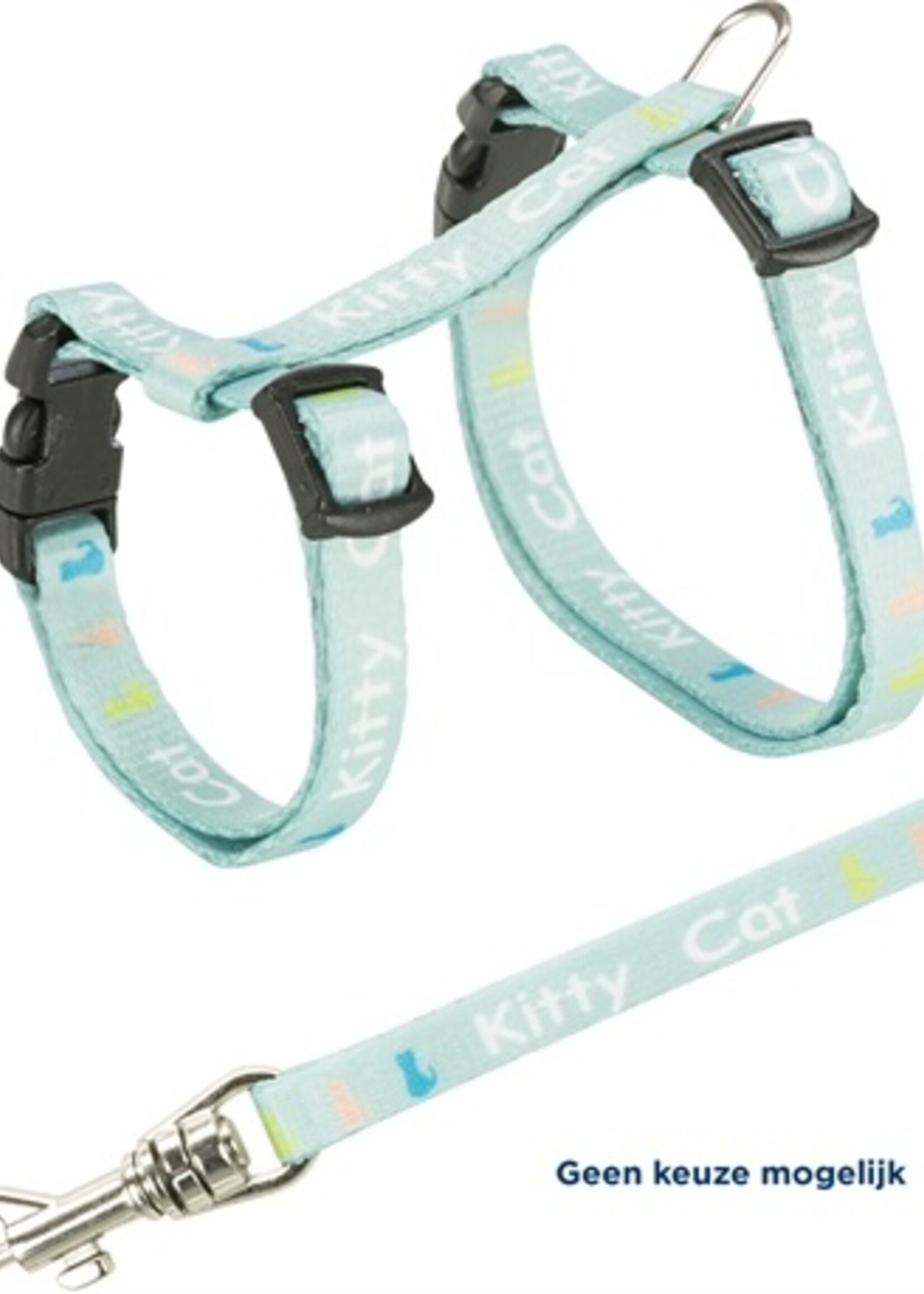 Trixie Trixie kittentuig junior met riem kitty cat assorti