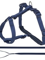 Trixie Trixie kattentuig premium met riem indigo