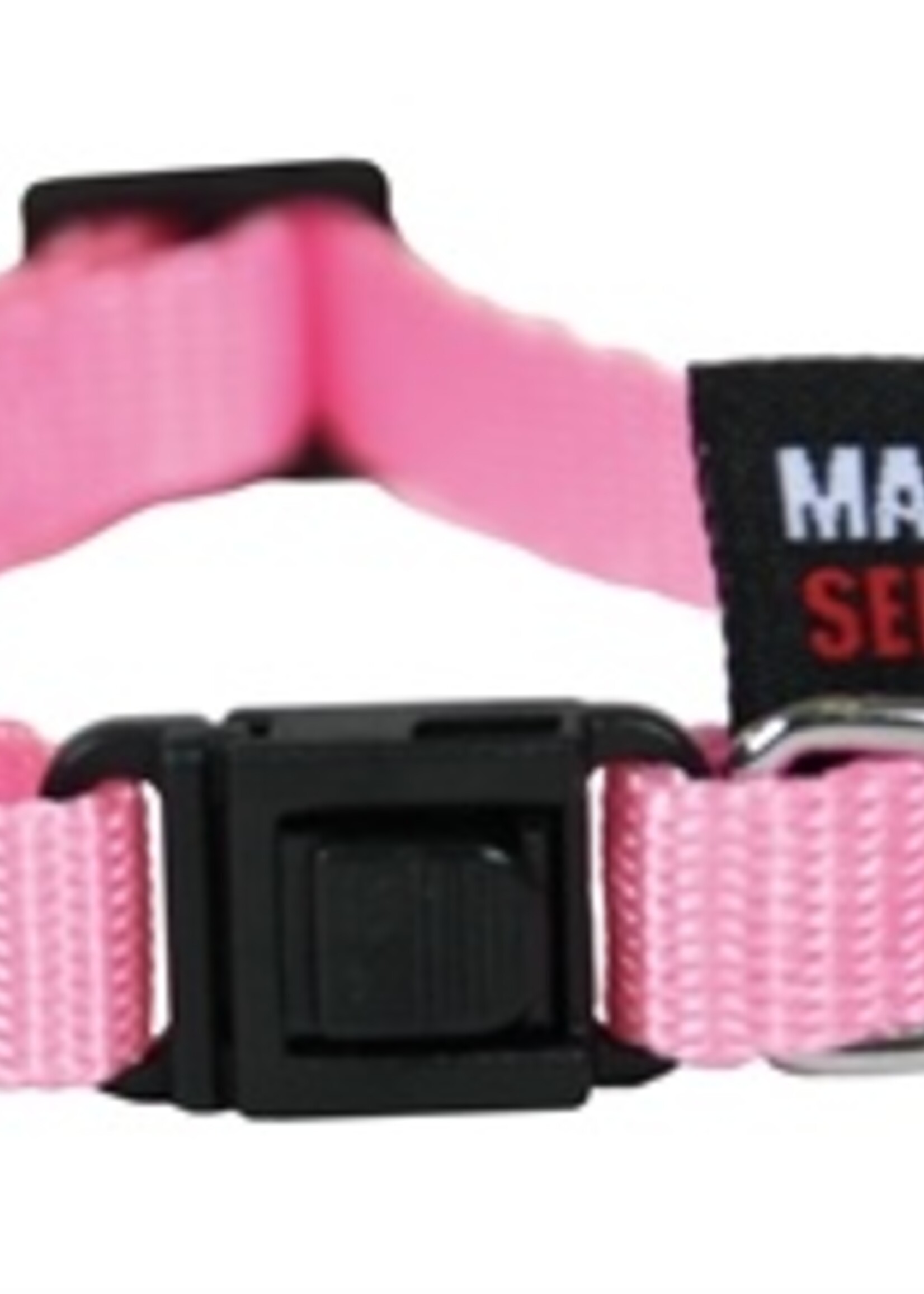 Martin sellier Kattenhalsband nylon uni roze