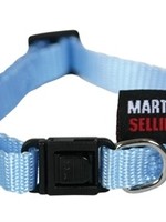 Martin sellier Kattenhalsband nylon uni blauw