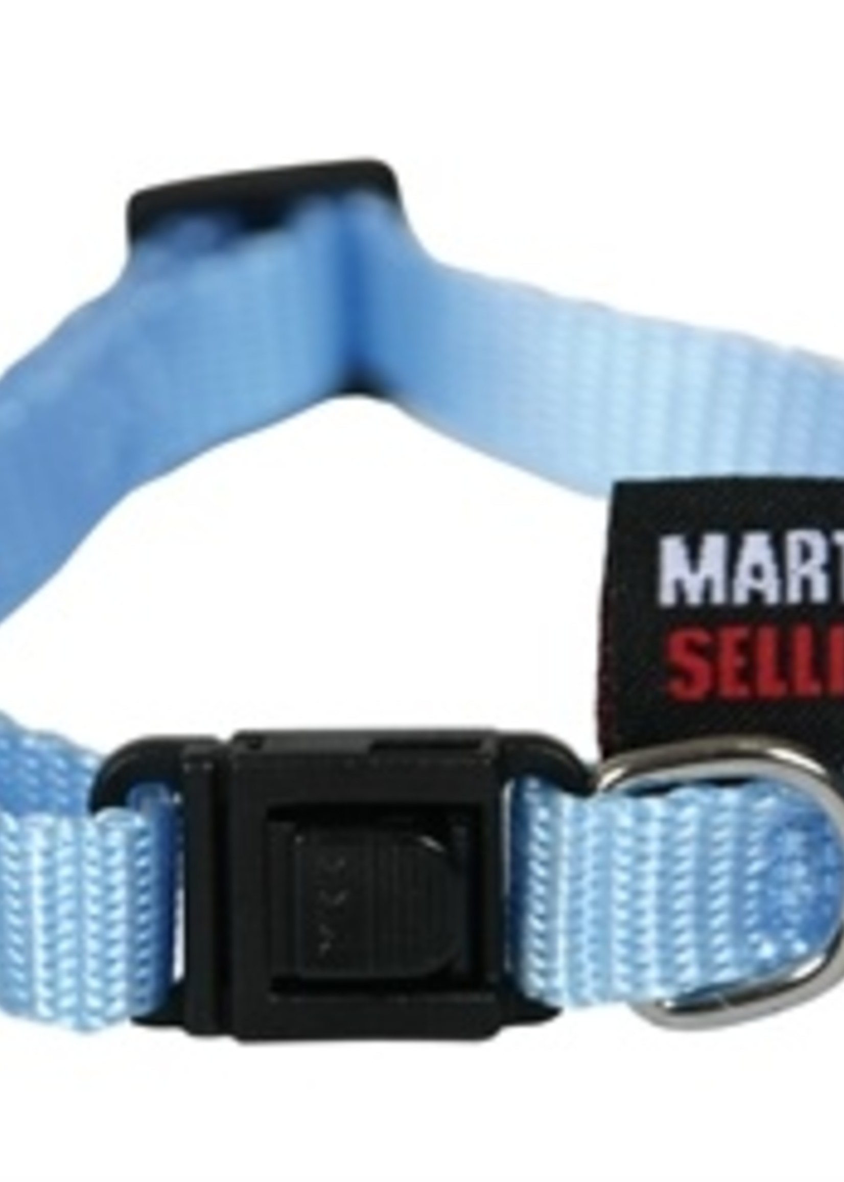 Martin sellier Kattenhalsband nylon uni blauw