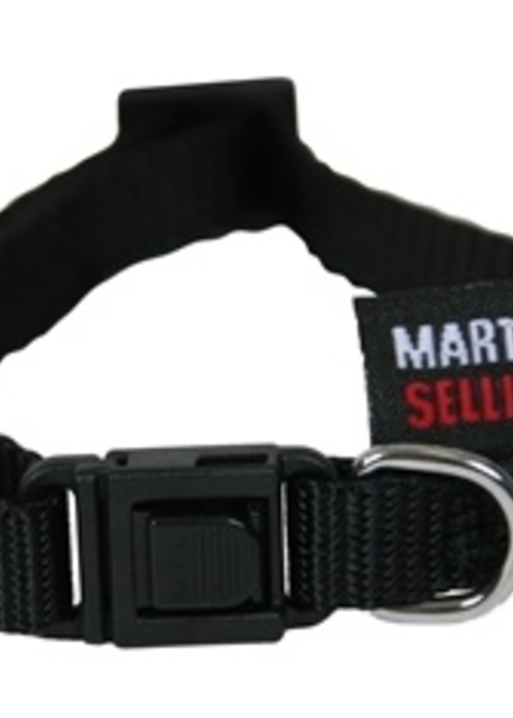 Martin sellier Kattenhalsband nylon uni zwart