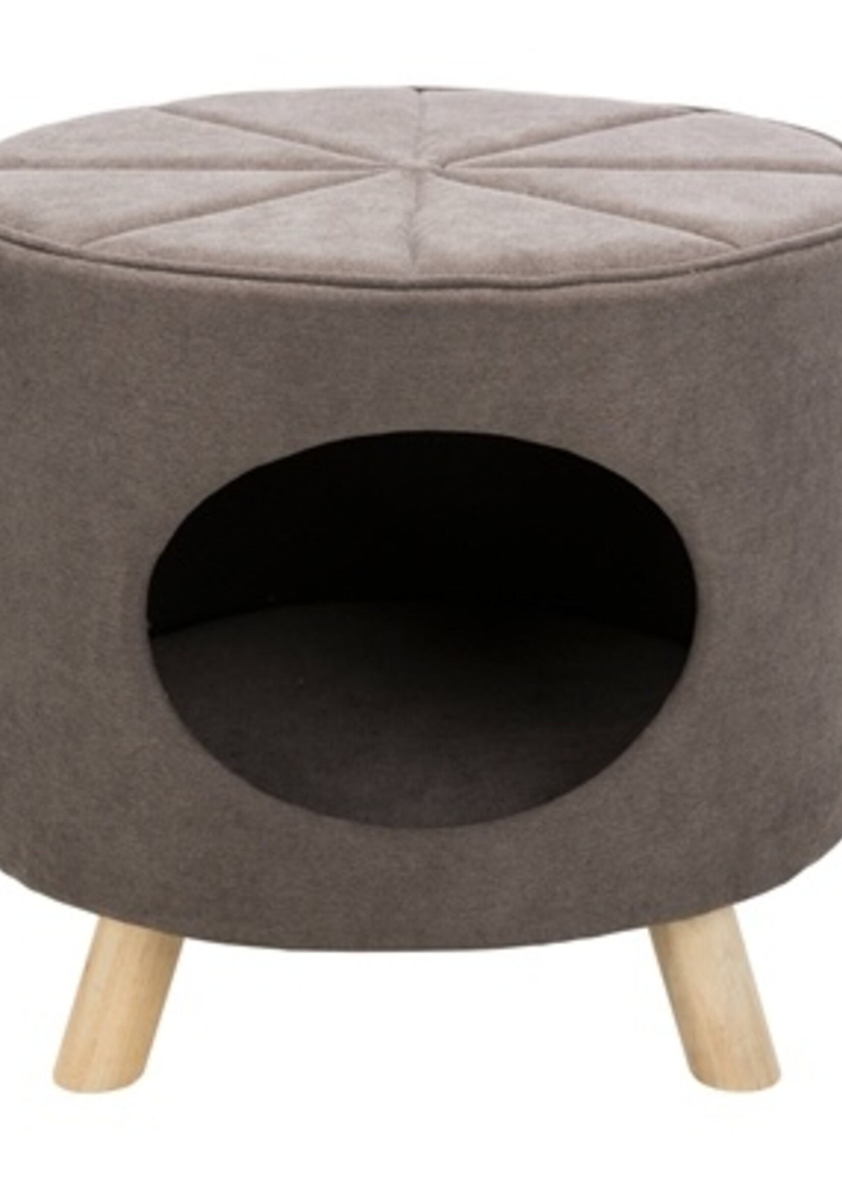 Trixie Trixie kattenmand poef marcy taupe