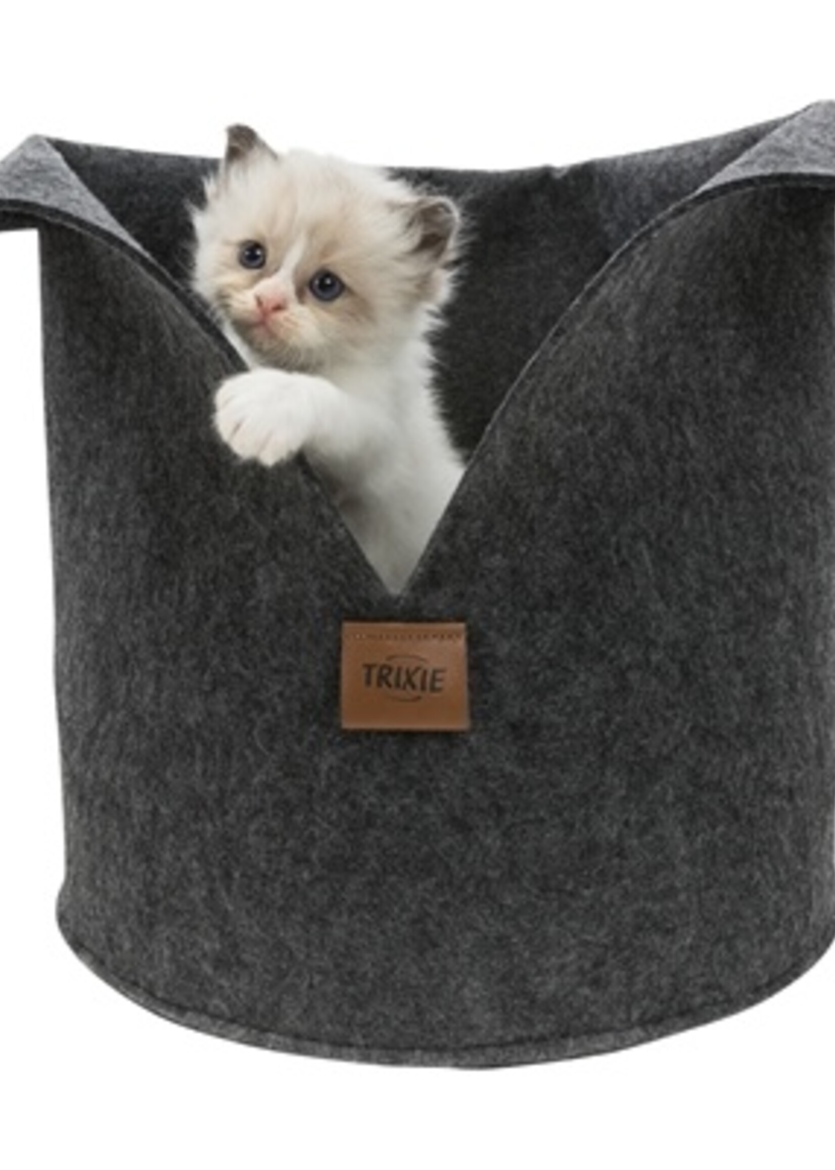 Trixie Trixie kattenmand luise rond vilt antraciet