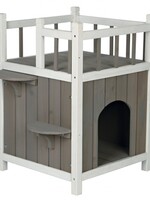 Trixie Trixie kattenhuis cat's home met balkon grijs / wit