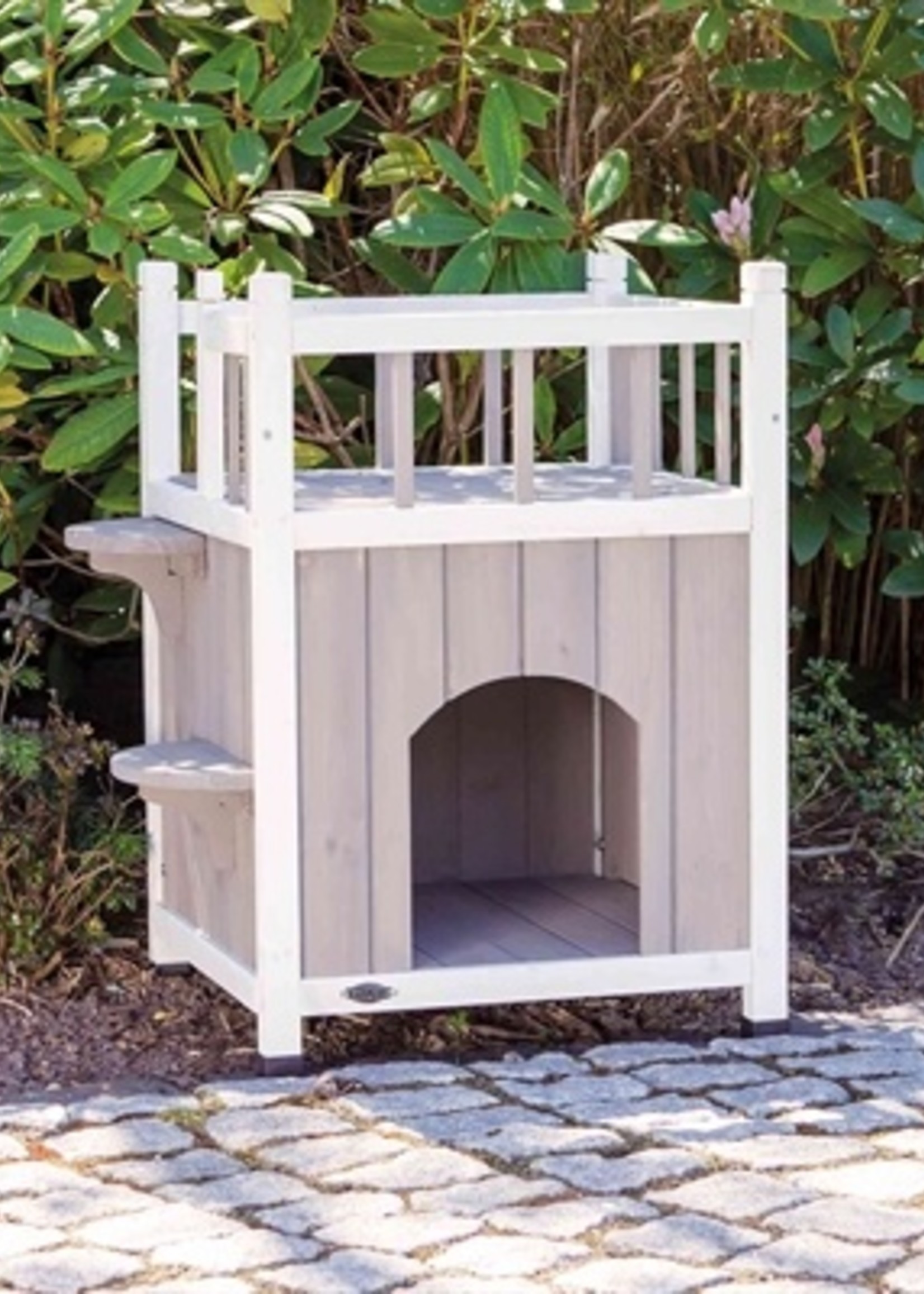 Trixie Trixie kattenhuis cat's home met balkon grijs / wit