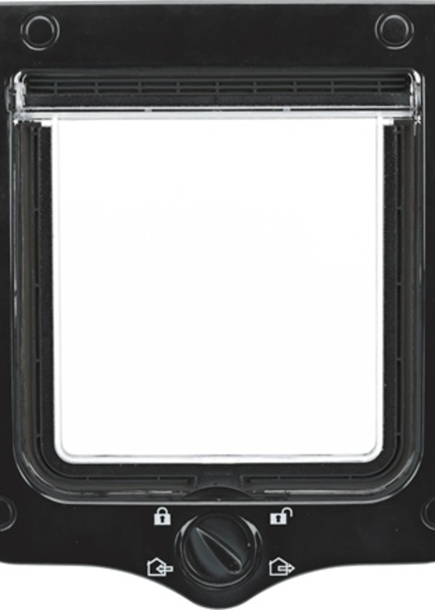 Trixie Trixie 4-weg kattenluik inclusief tunnelstuk zwart