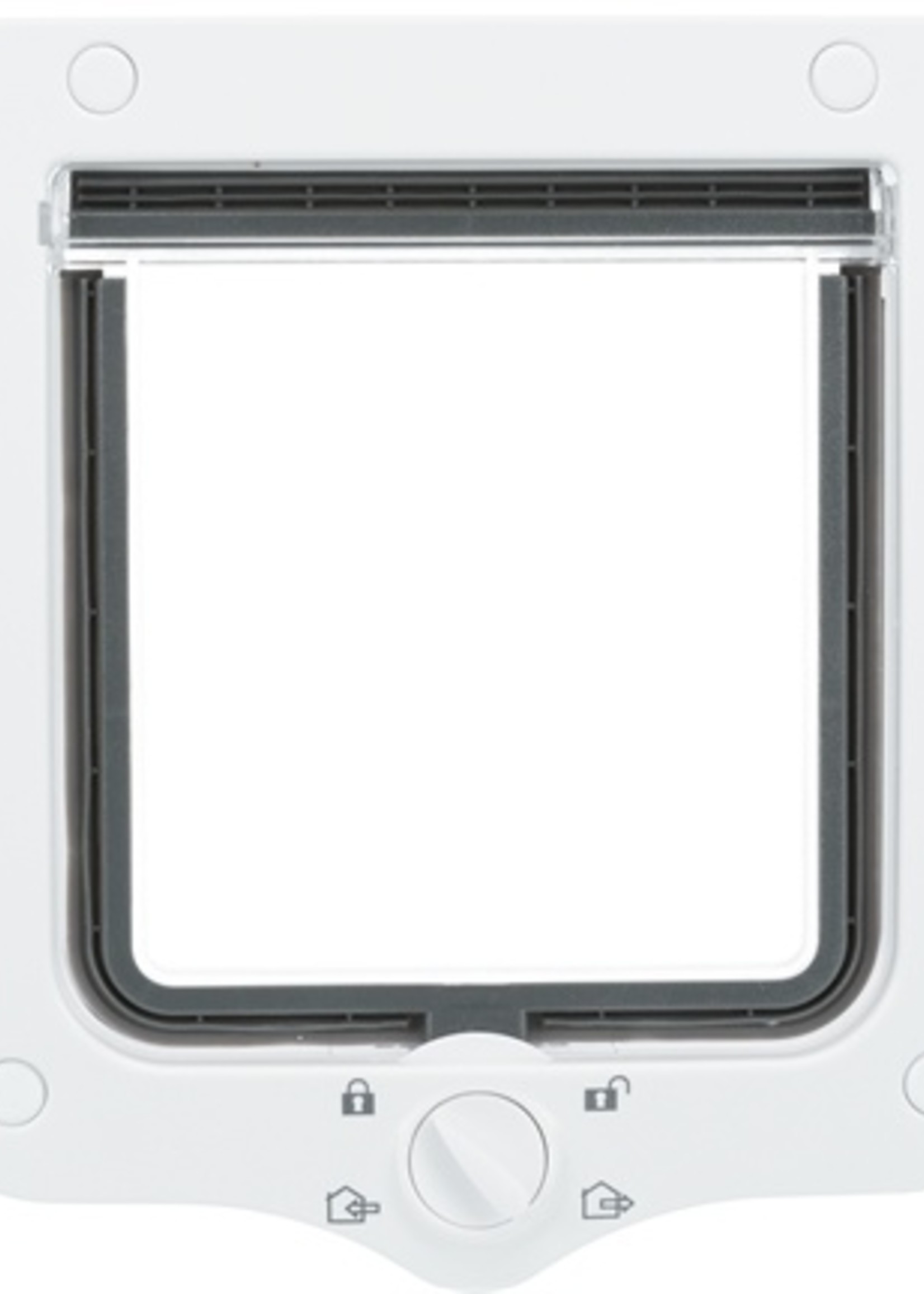 Trixie Trixie 4-weg kattenluik inclusief tunnelstuk zwart