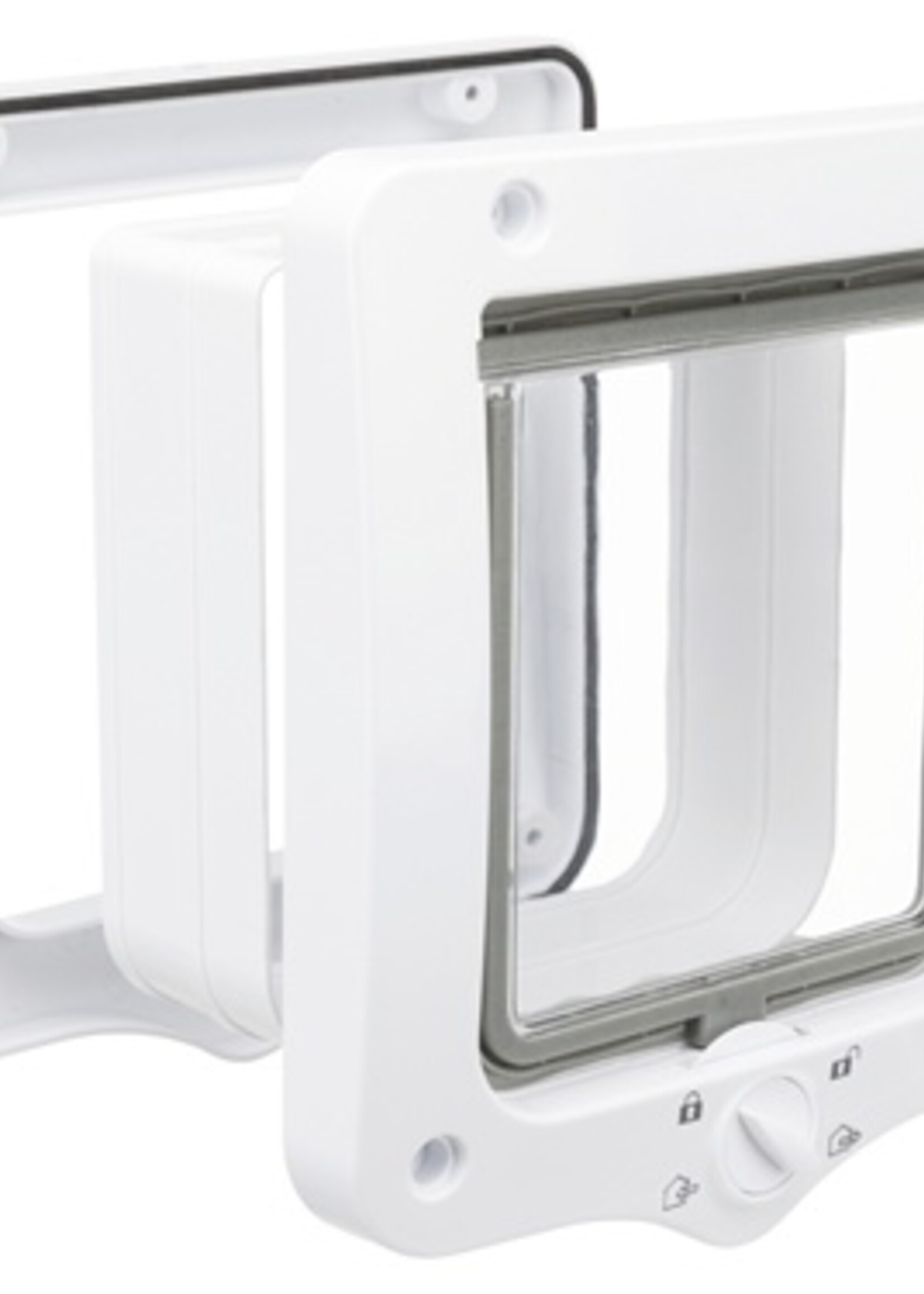 Trixie Trixie 4-weg kattenluik met tunnel wit