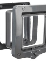 Trixie Trixie 4-weg kattenluik inclusief tunnelstuk grijs