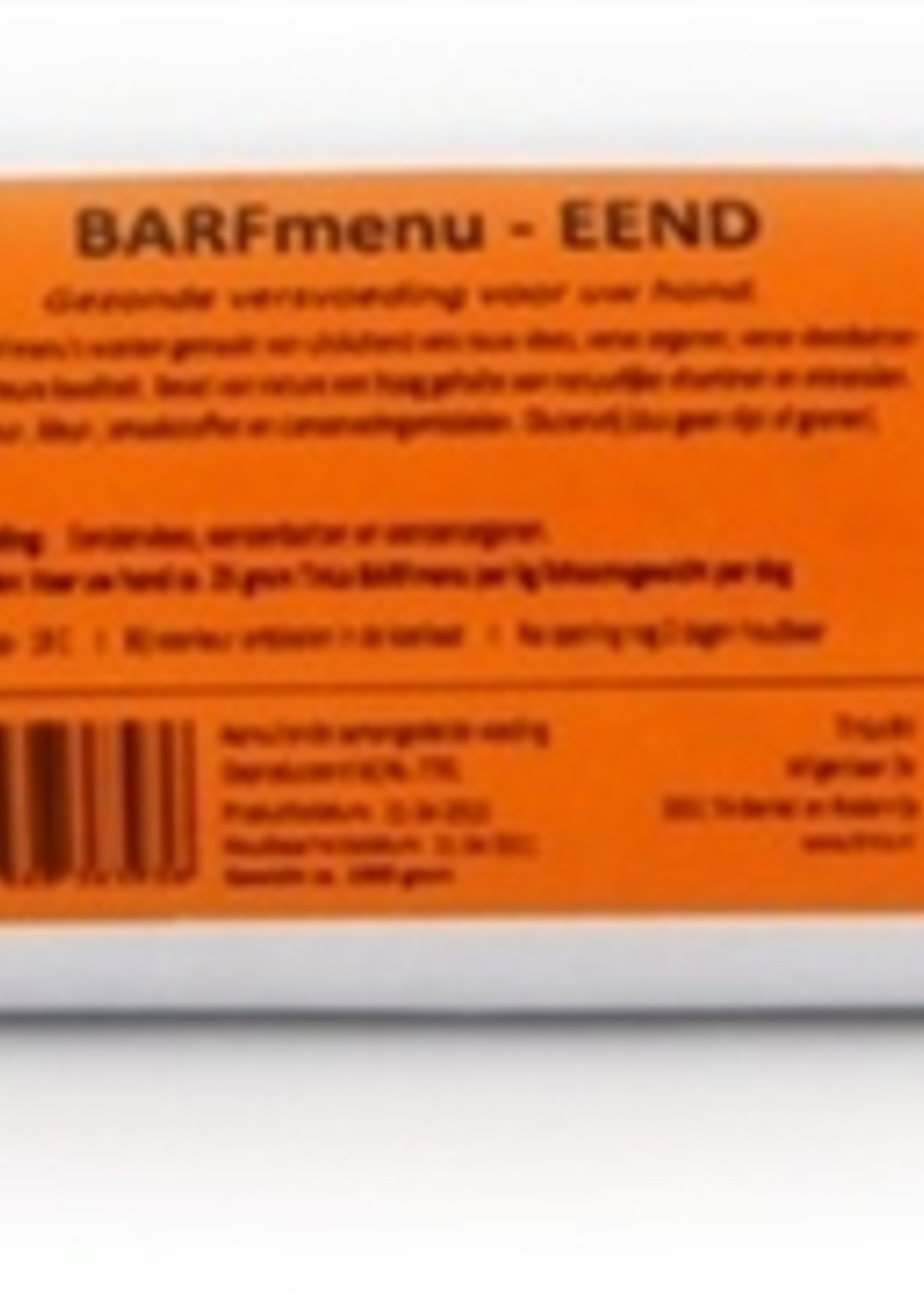 Barfmenu 20x barfmenu eend kattenvoer