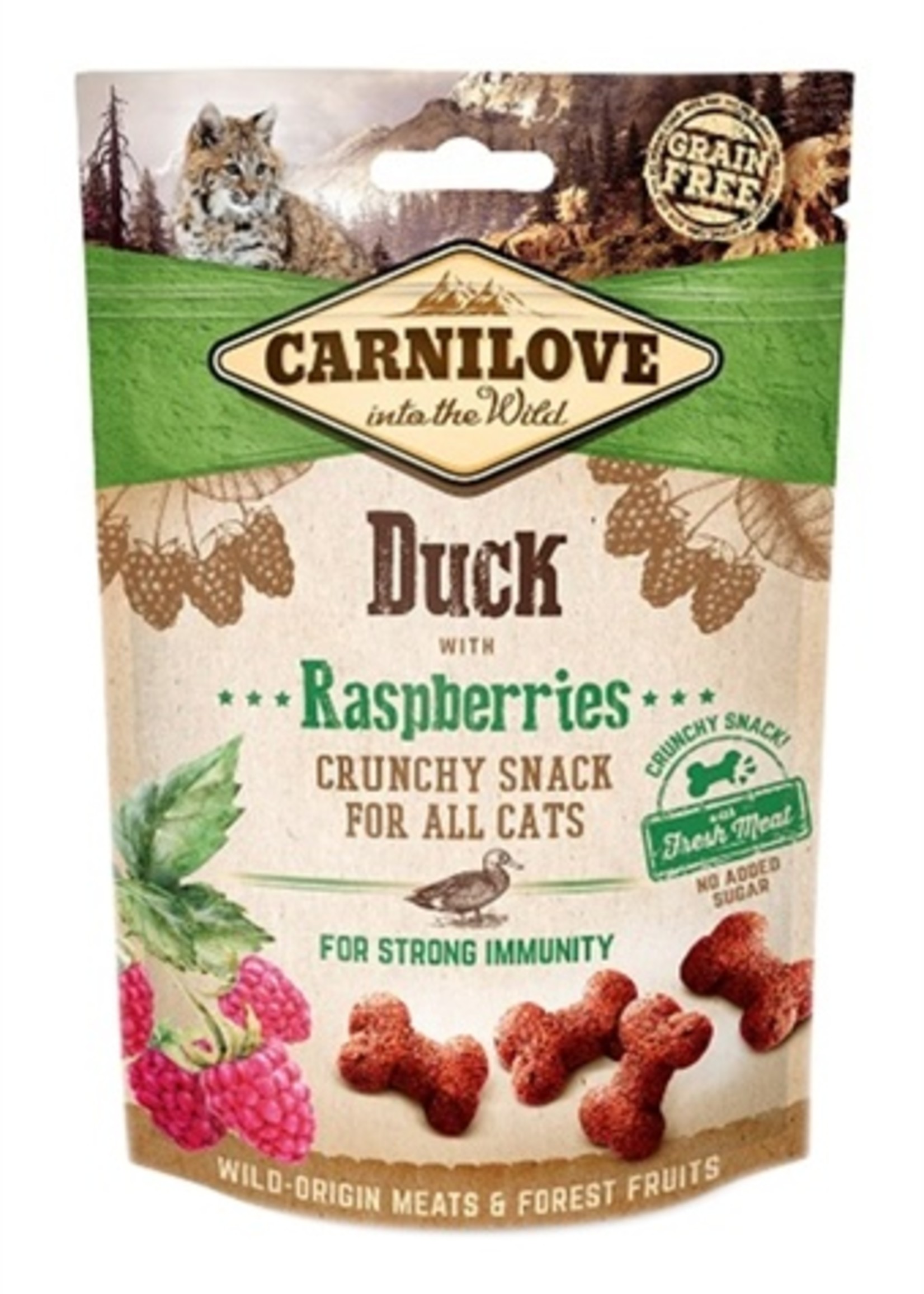 Carnilove Carnilove crunchy snack eend / framboos