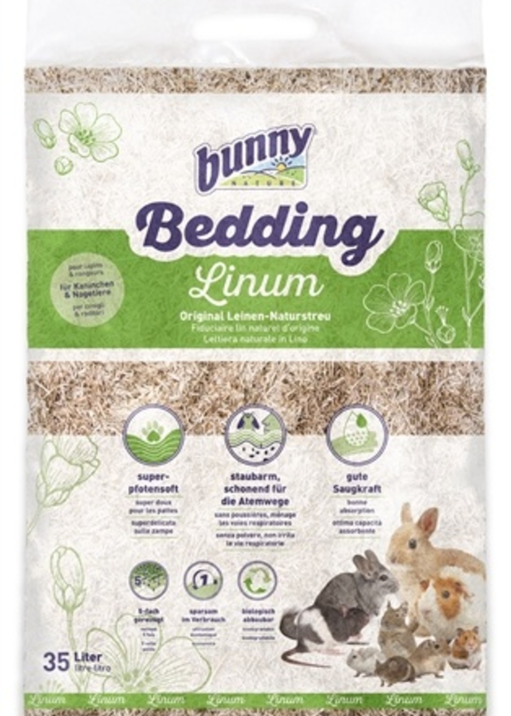 Bunny nature Bunny nature bunnybedding linum vlasvezel