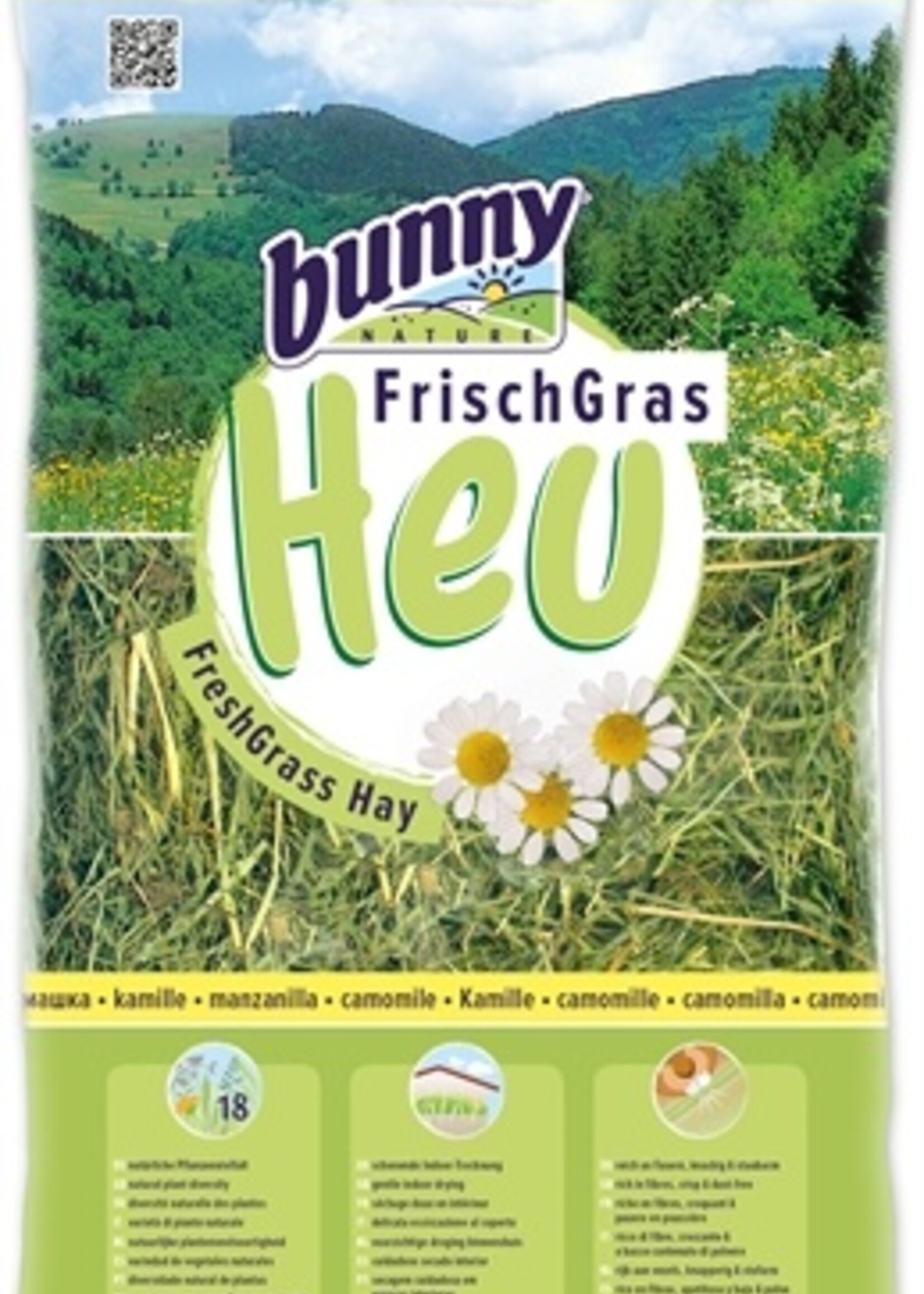 Bunny nature Bunny nature vers gras hooi met kamille