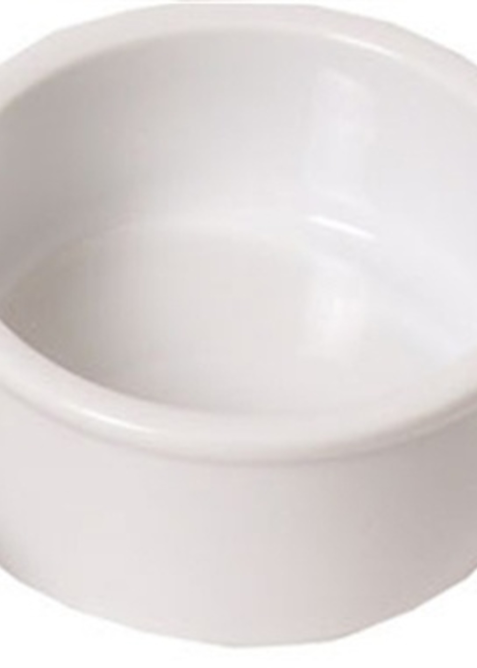 Merkloos Universele voerbak keramiek wit