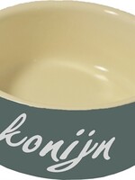 Merkloos Eetbak steen konijn grijs