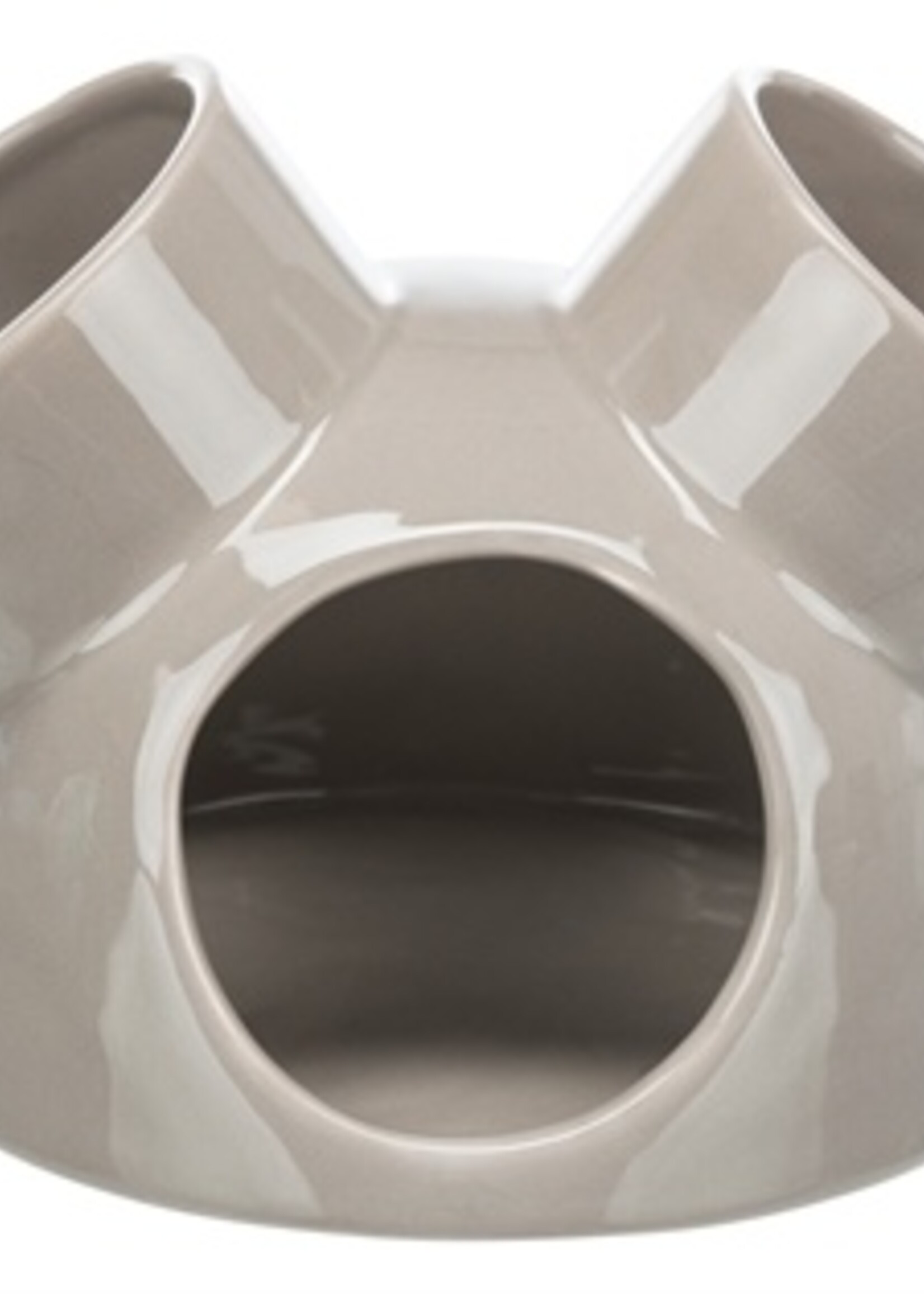 Trixie Trixie speelhuis muizen met 3 ingangen keramiek taupe