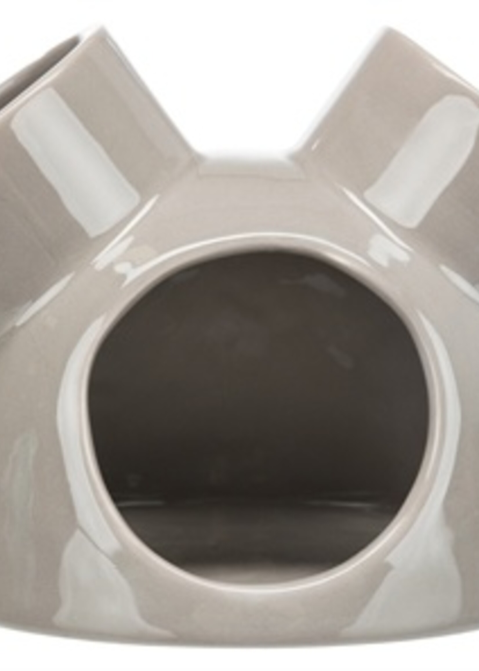 Trixie Trixie speelhuis muizen met 3 ingangen keramiek taupe