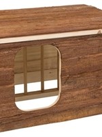 Trixie Trixie natural living knaagdierhuis hilke met hooiruif