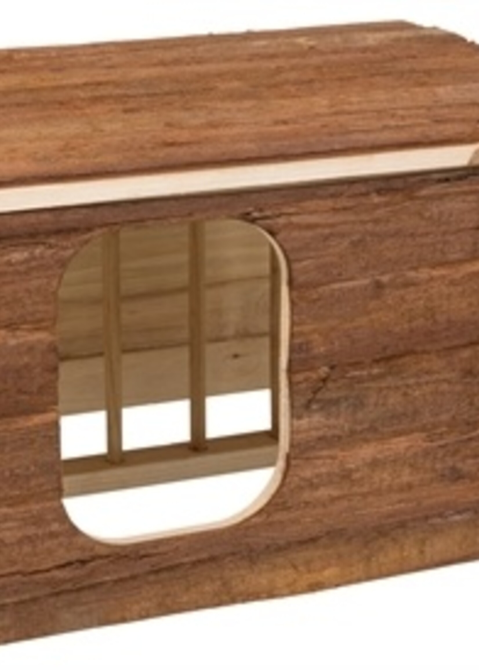 Trixie Trixie natural living knaagdierhuis hilke met hooiruif