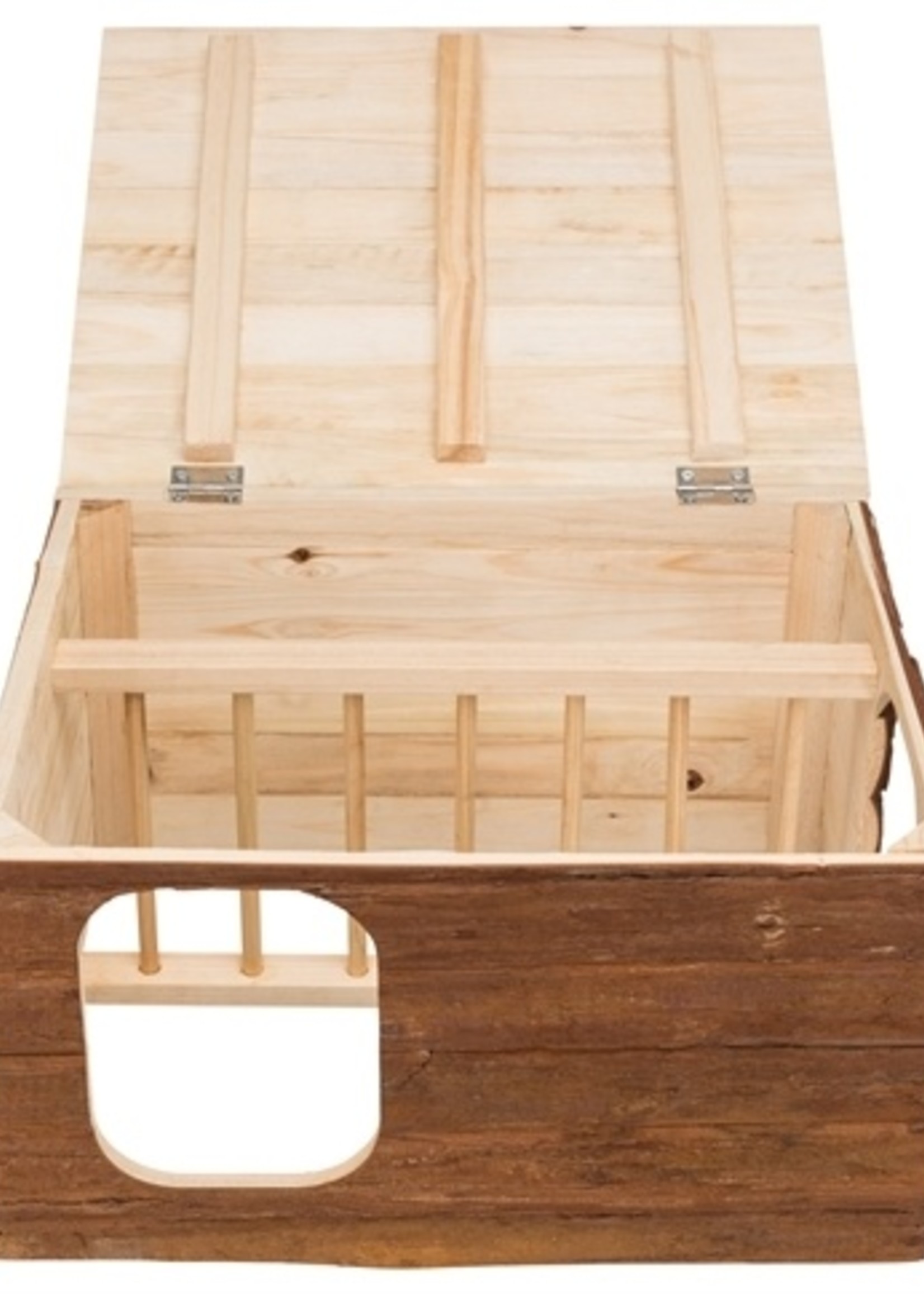 Trixie Trixie natural living knaagdierhuis hilke met hooiruif