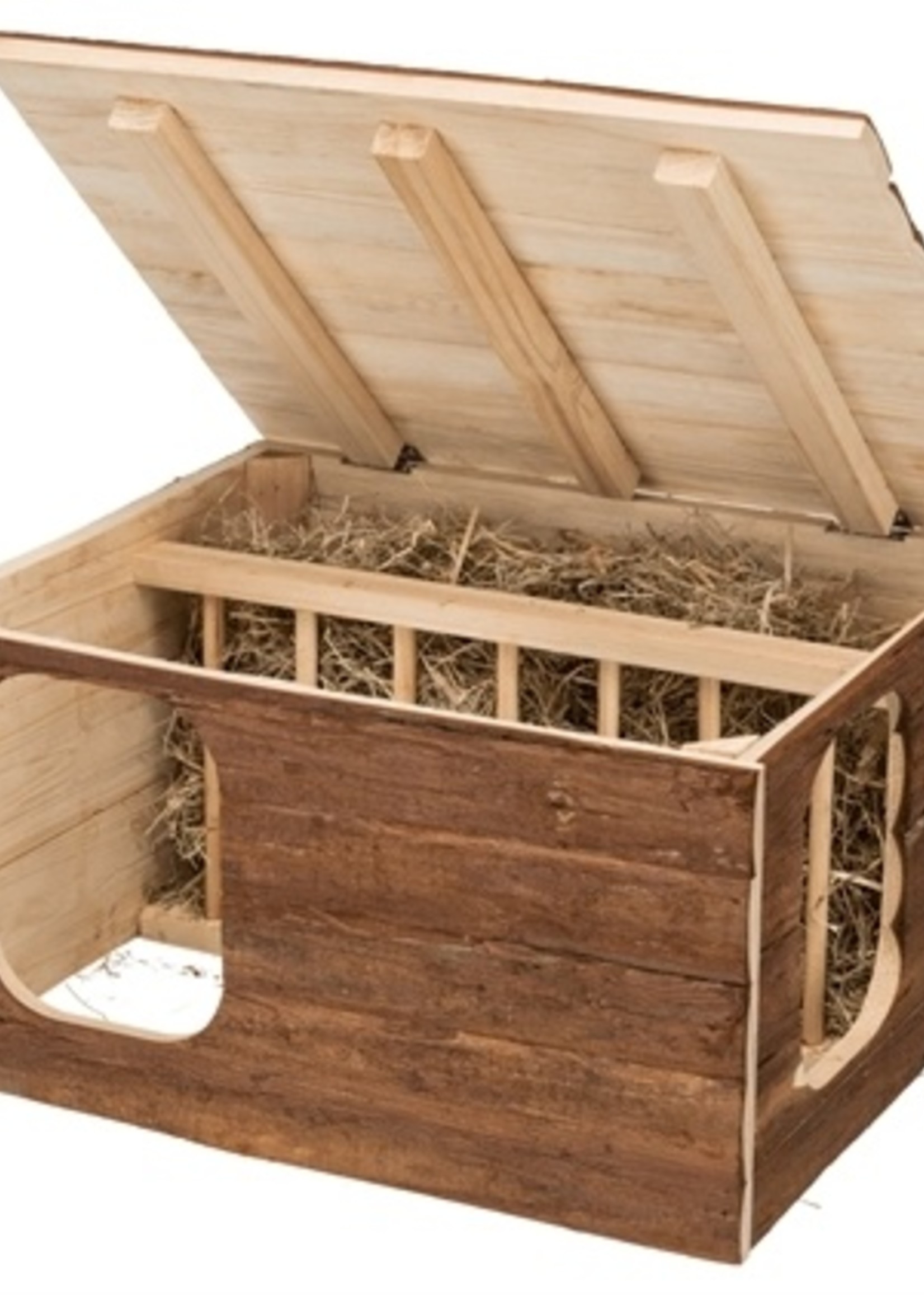 Trixie Trixie natural living knaagdierhuis hilke met hooiruif