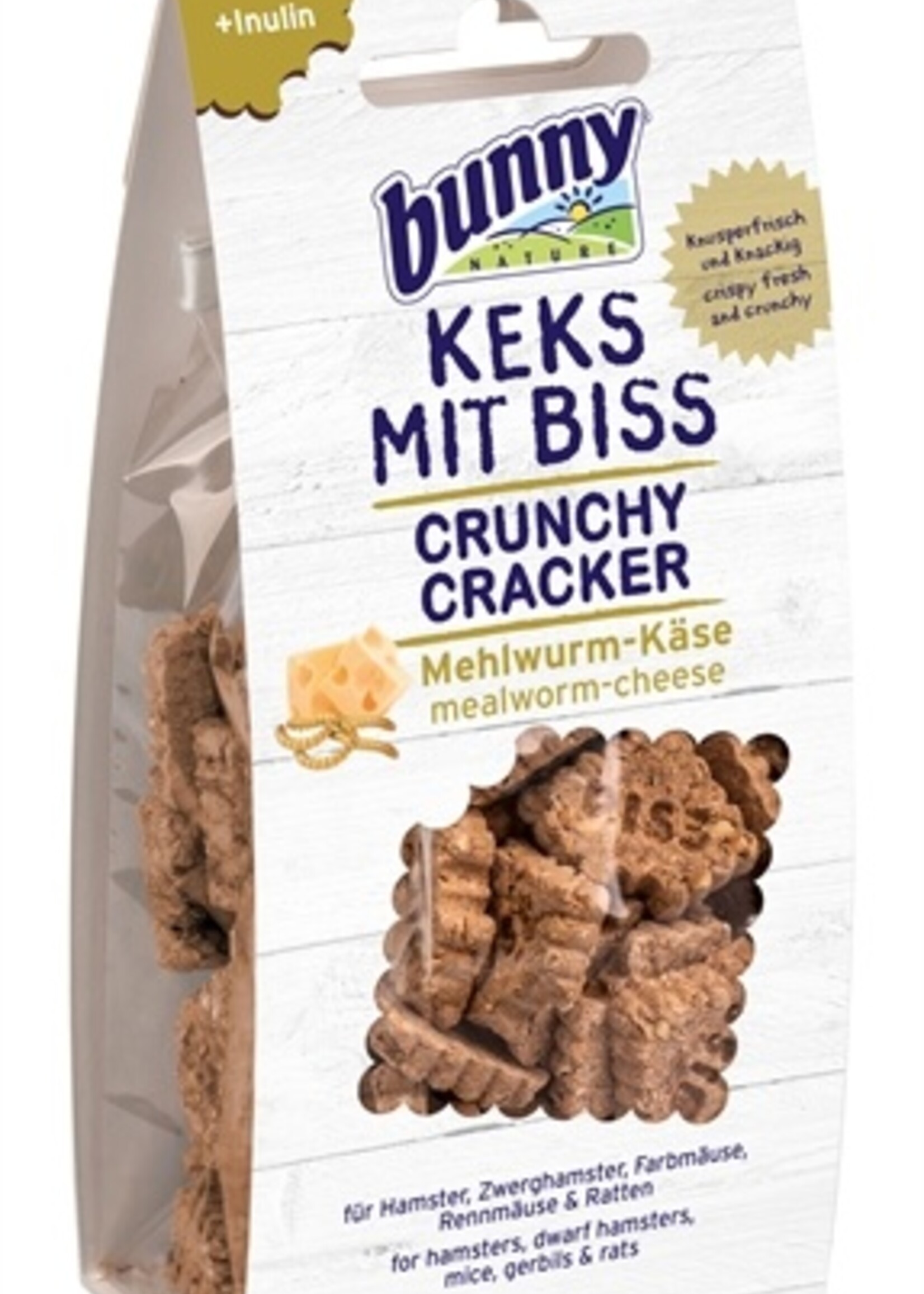 Bunny nature Bunny nature crunchy cracker meelworm / kaas