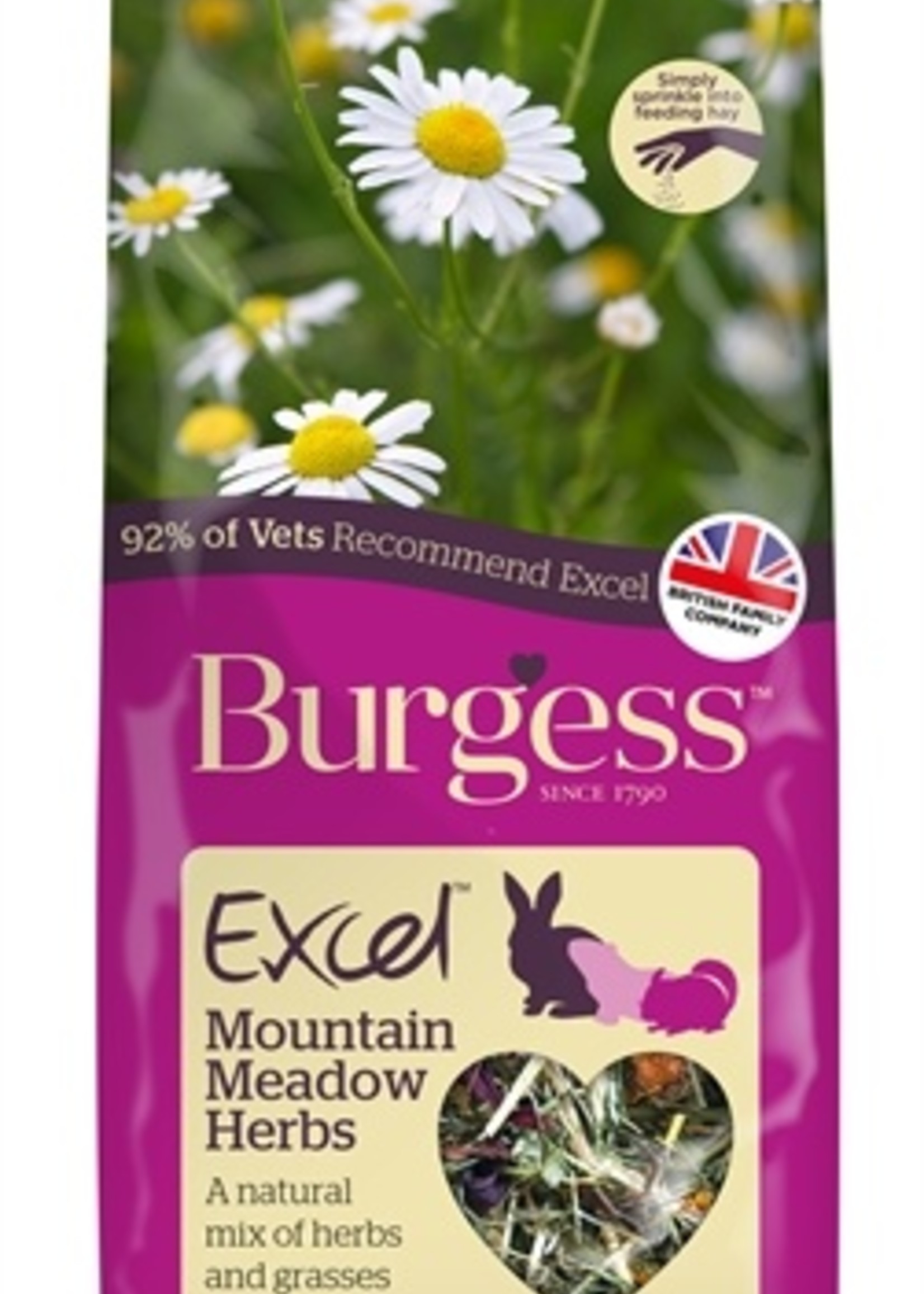 Burgess Burgess excel snacks bergweide kruiden