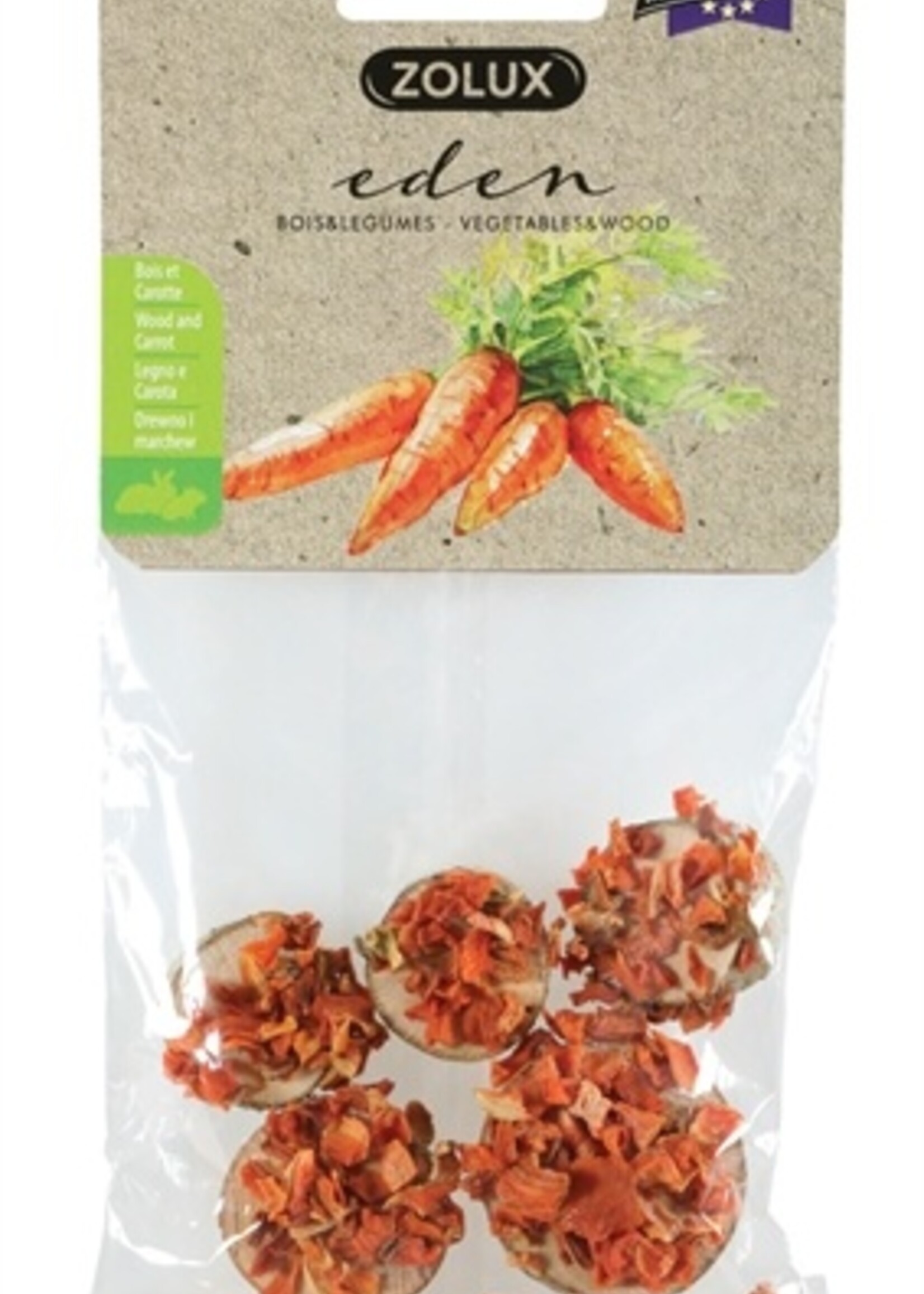 Zolux Zolux eden houtschijfjes met wortel