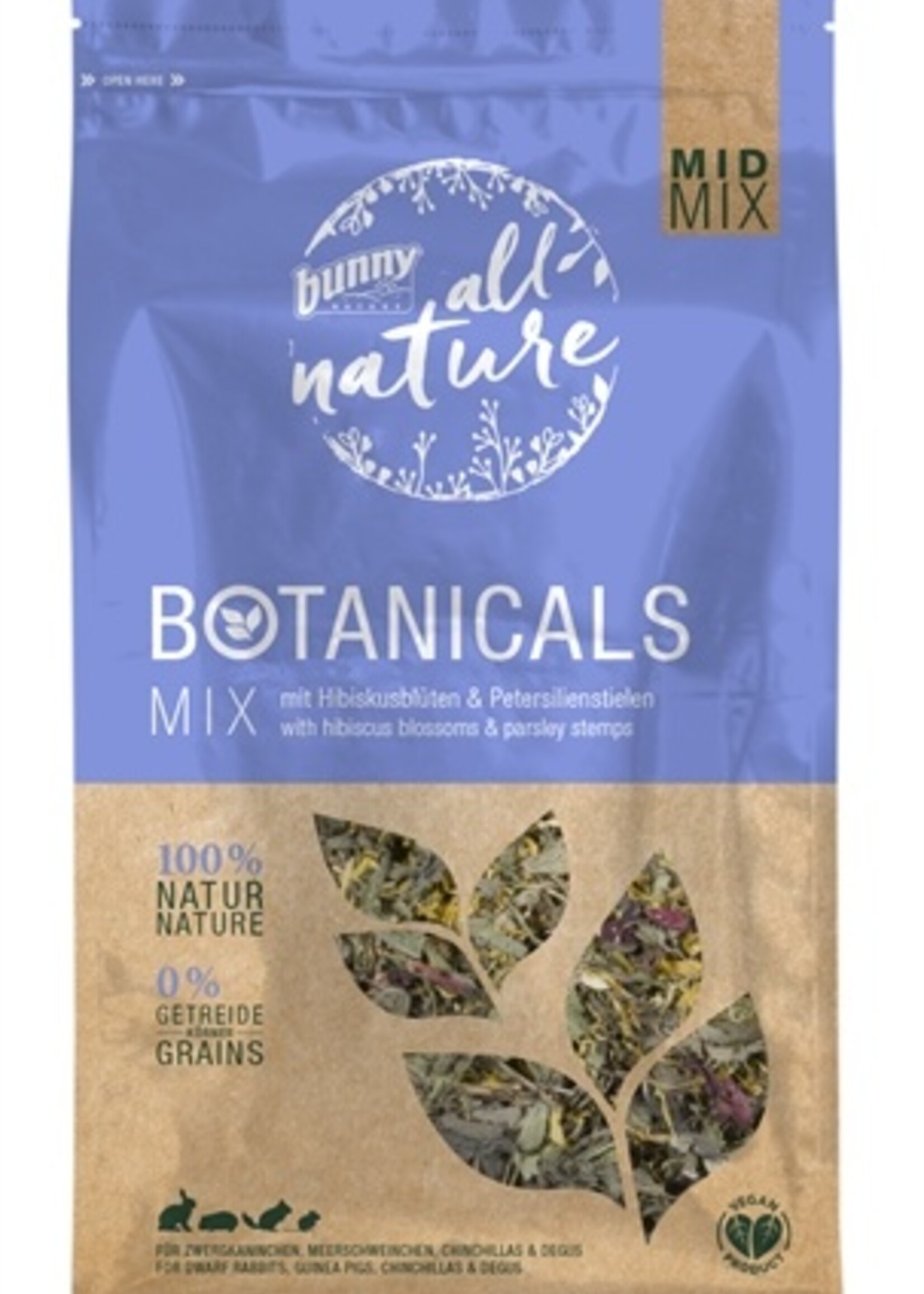 Bunny nature Bunny nature botanicals midi mix hibiscusbloesem / peterselie stelen