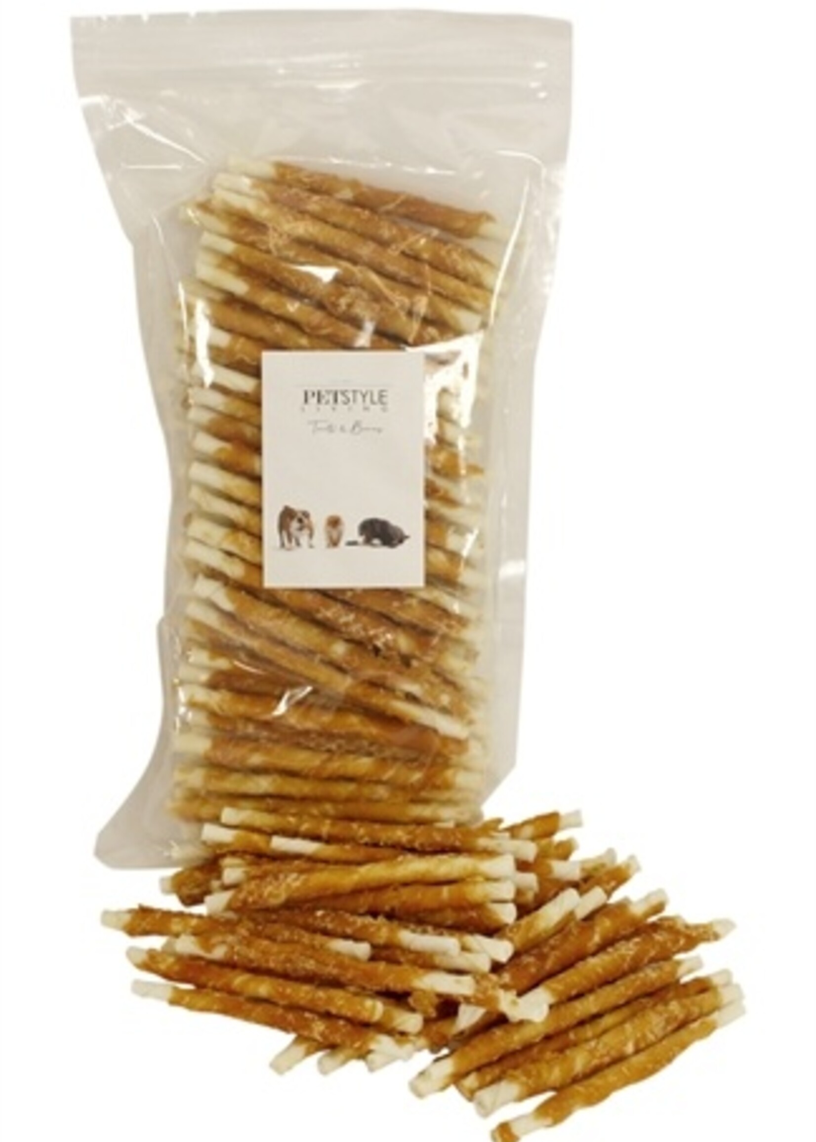 Petstyle living Petstyle living gedraaide stick met kip