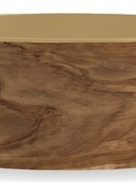 Tarhong Tarhong voerbak hond olive melamine houtprint / zandkleur