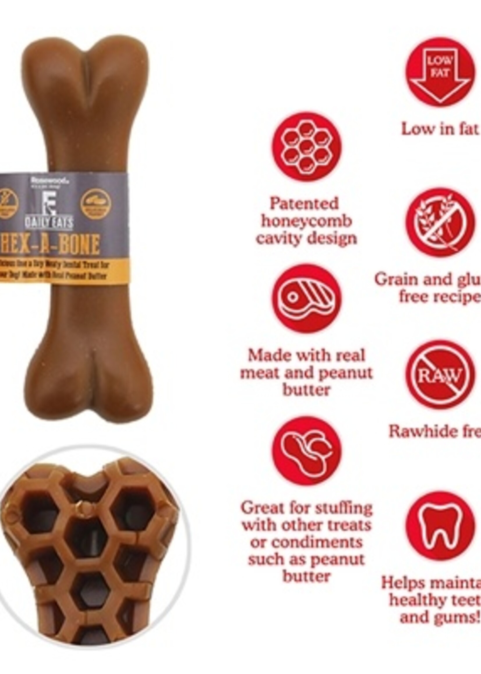 Rosewood Rosewood hex-a-bone dog treats