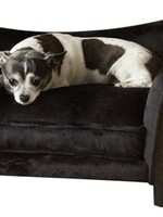 Enchanted pet Enchanted hondenmand sofa ultra pluche snuggle wicker bruin