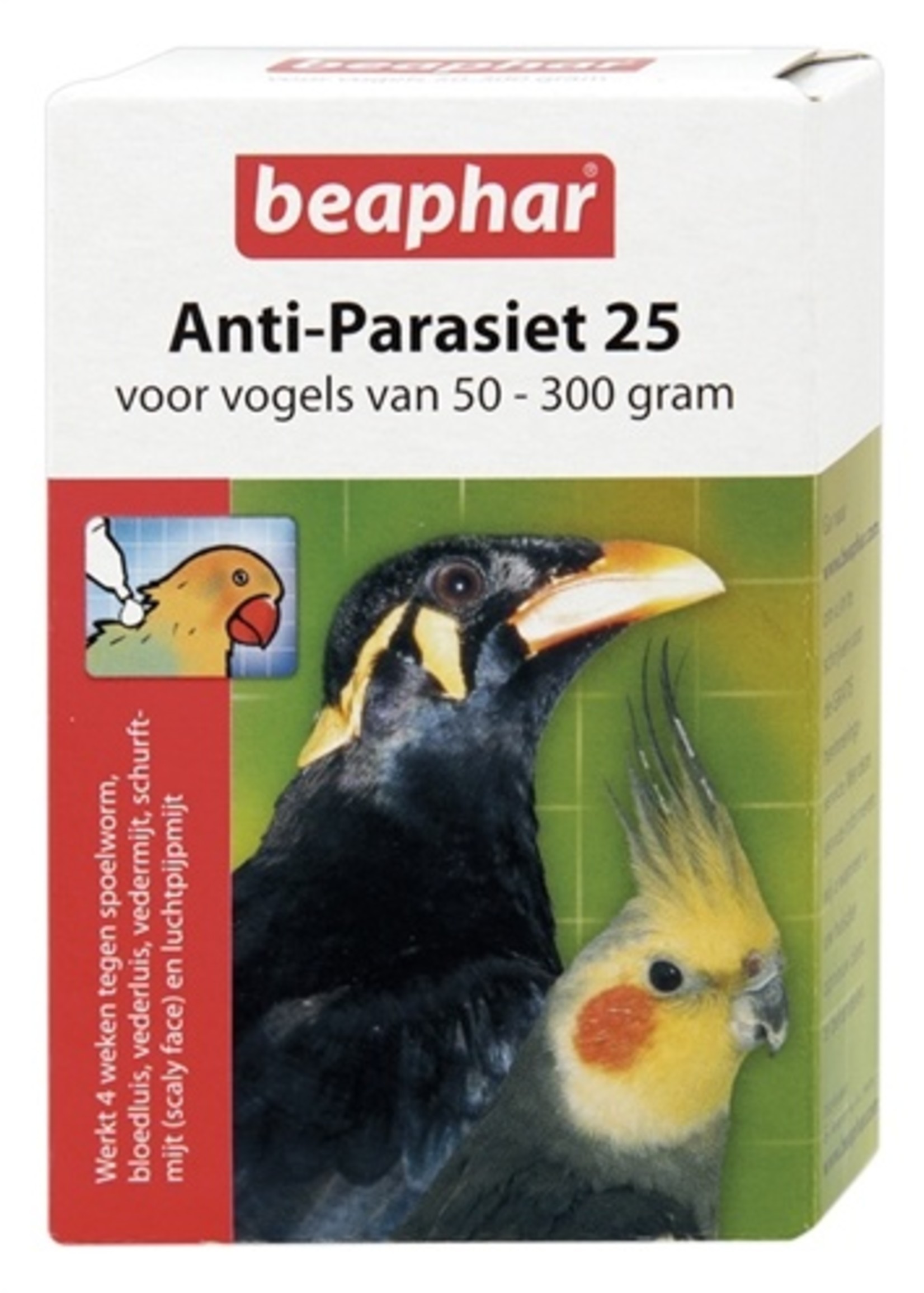 Beaphar Beaphar anti-parasiet 25 vogel (50-300gr)