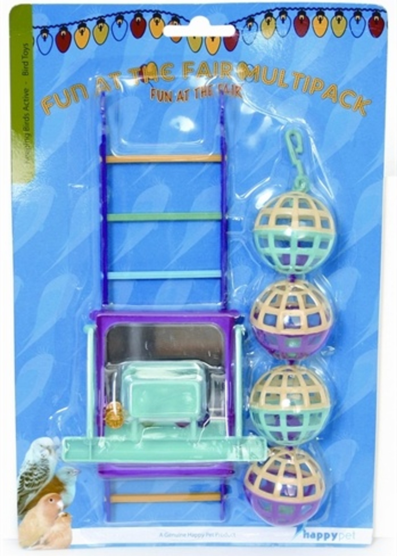 Happy pet Happy pet bird toy mp bal/ladder/perch
