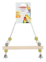 Zolux Zolux schommel hout met kralen / 2 bellen / ketting assorti