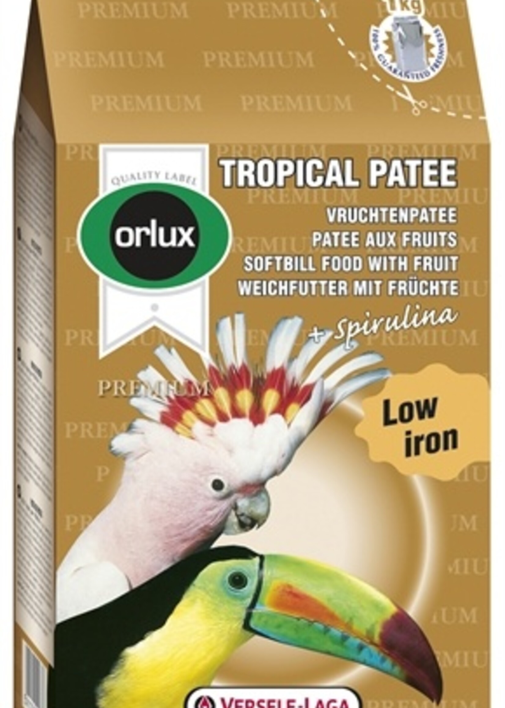Orlux Orlux premium tropical patee vruchtenpatee