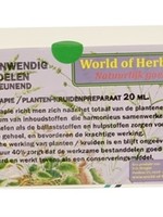 Dierendrogist World of herbs fytotherapie wratten uitwendig/inwendig behandelen