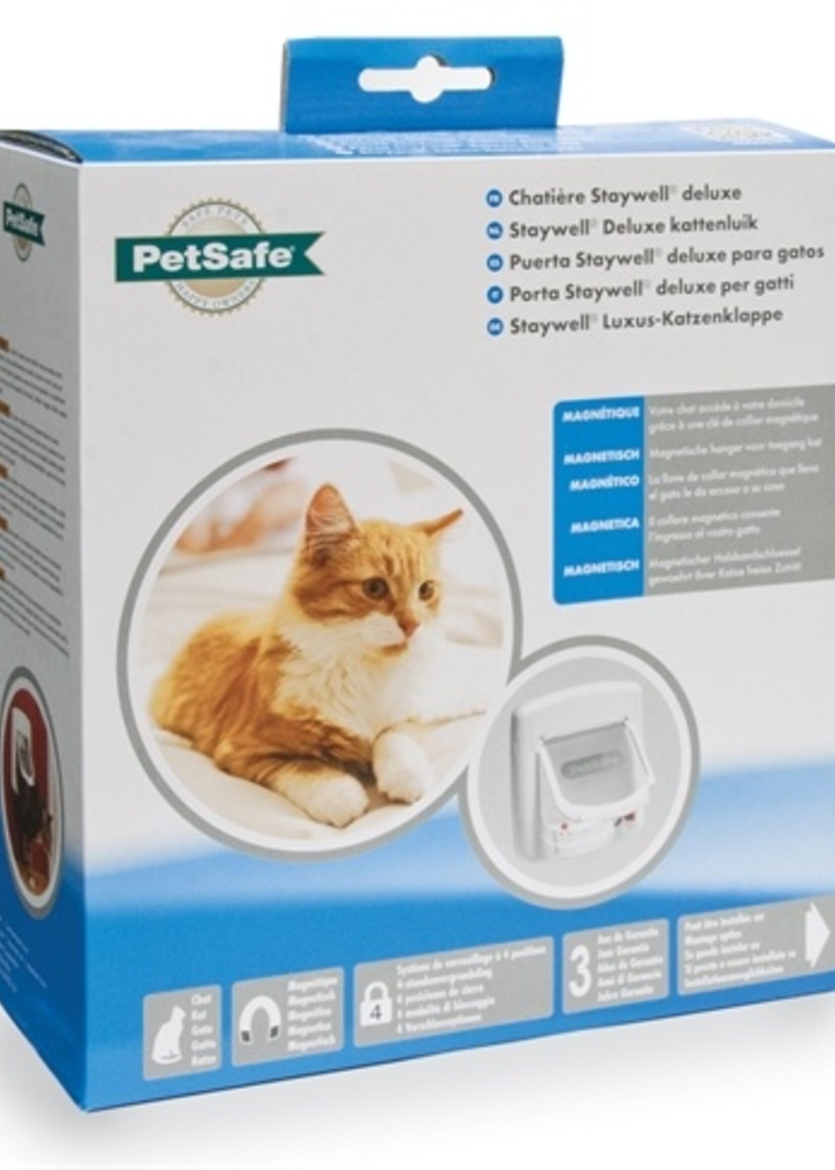Petsafe Petsafe kattenluik tot 7 kg magnetisch slot wit