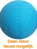 Merkloos Bal rubber pawprint/geluid